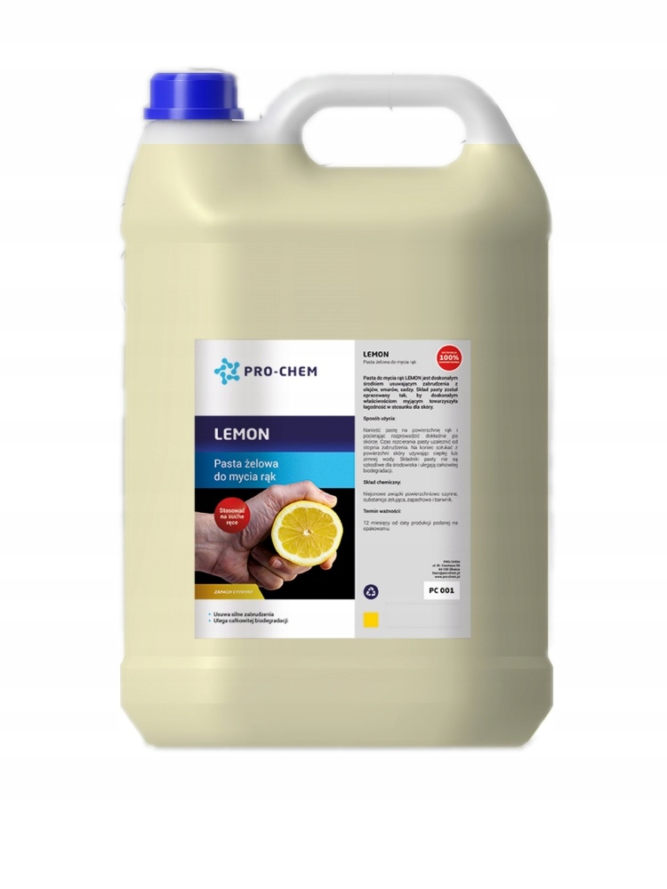 ГЕЛЬ ДЛЯ РУК OHS LEMON 5L PRO-CHEM ПОЛЬСЬКИЙ