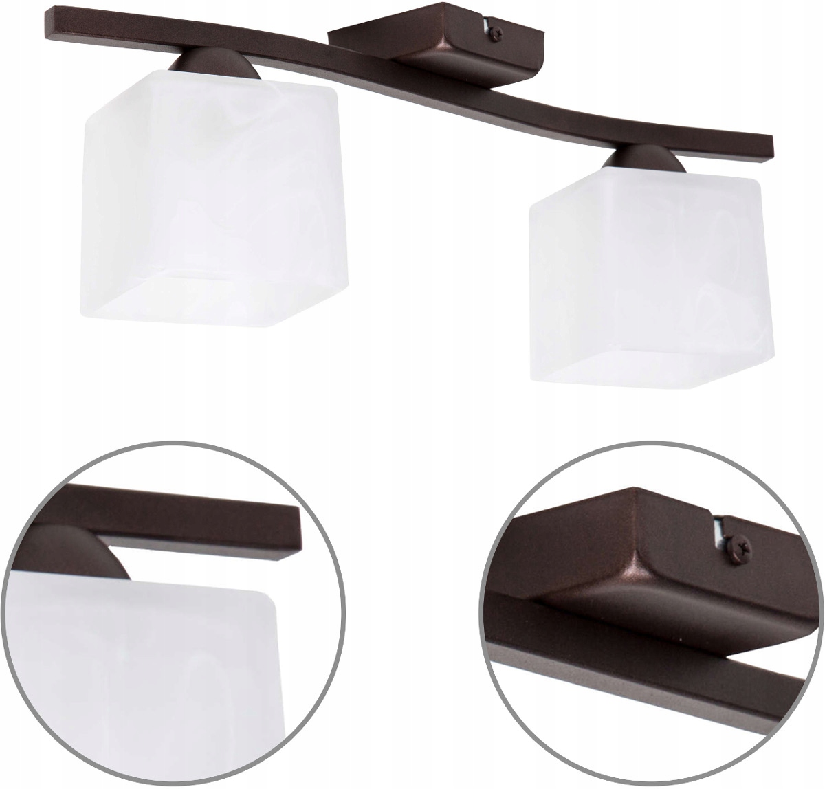 SUFITOWA LAMPA WISZĄCA PLAFON ŻYRANDOL SZKLANA LED Zasilanie sieciowe