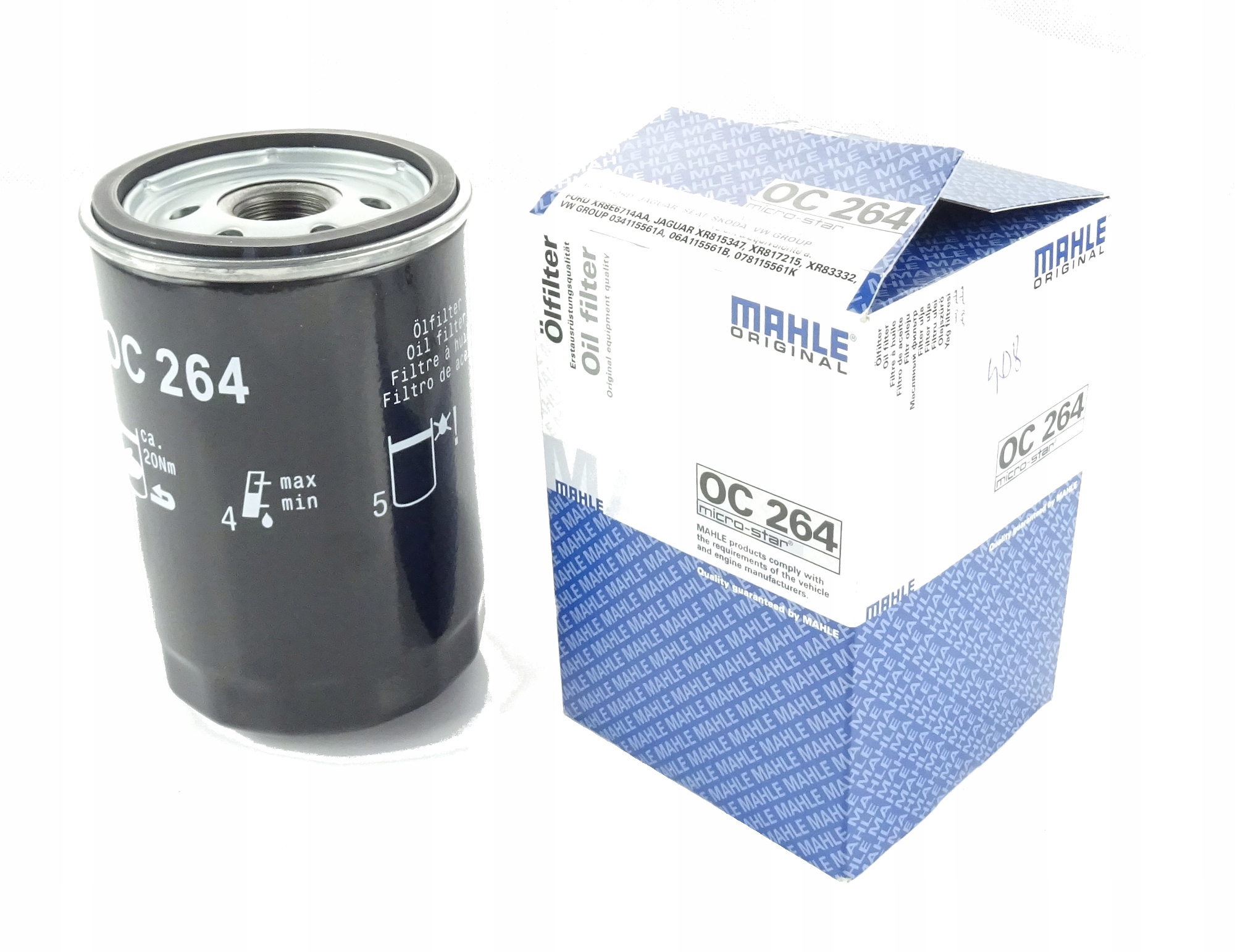 

Filtr Oleju Mahle Oc 264 Do Audi Seat Skoda