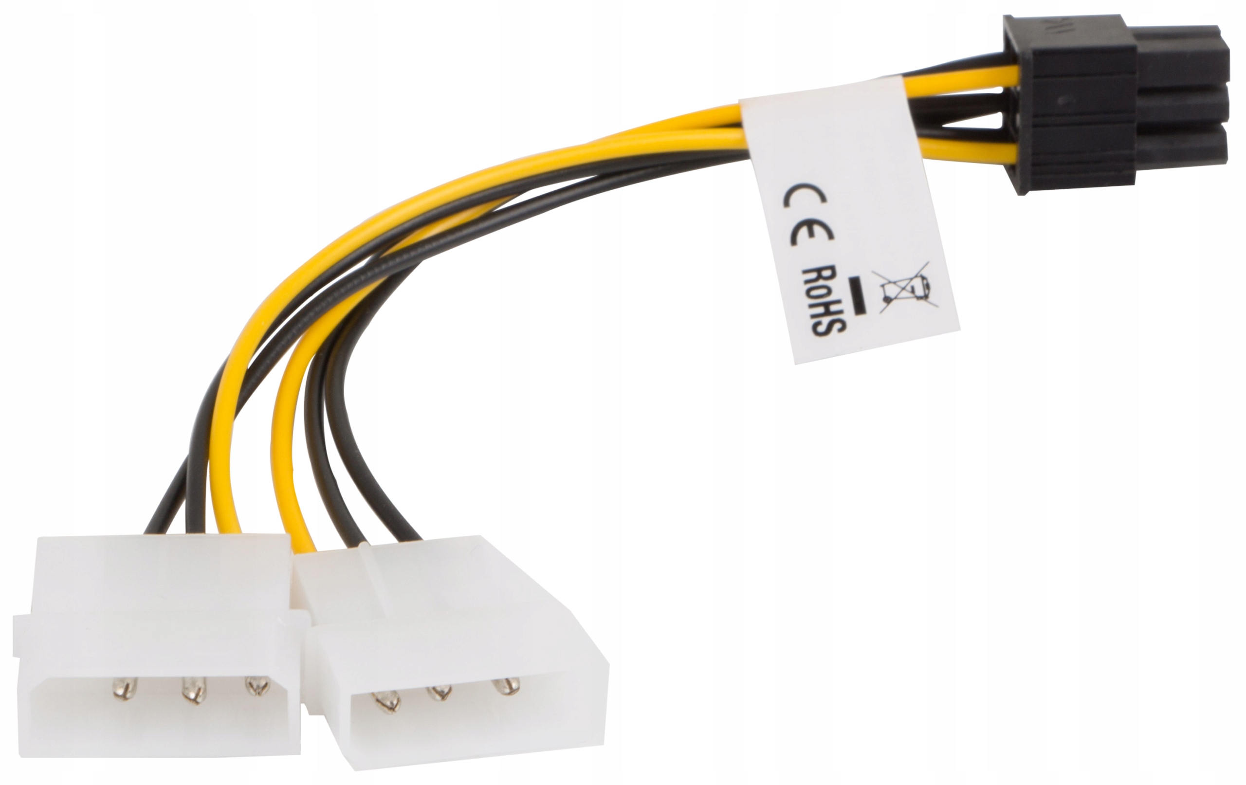 

Kabel zasilający wew Hdd 2xMOLEX 3PIN 6PIN 15cm
