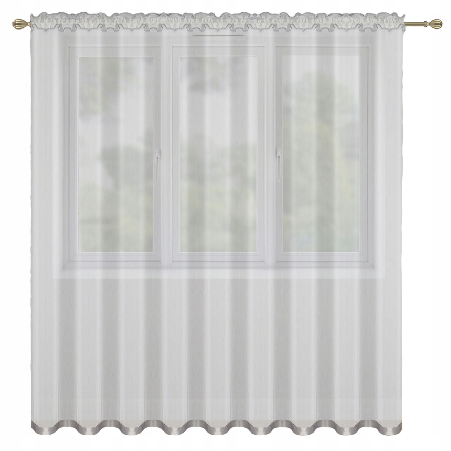 FIRANA GOTOWA 400x250 WOAL BIAŁA FIRANY GOTOWE