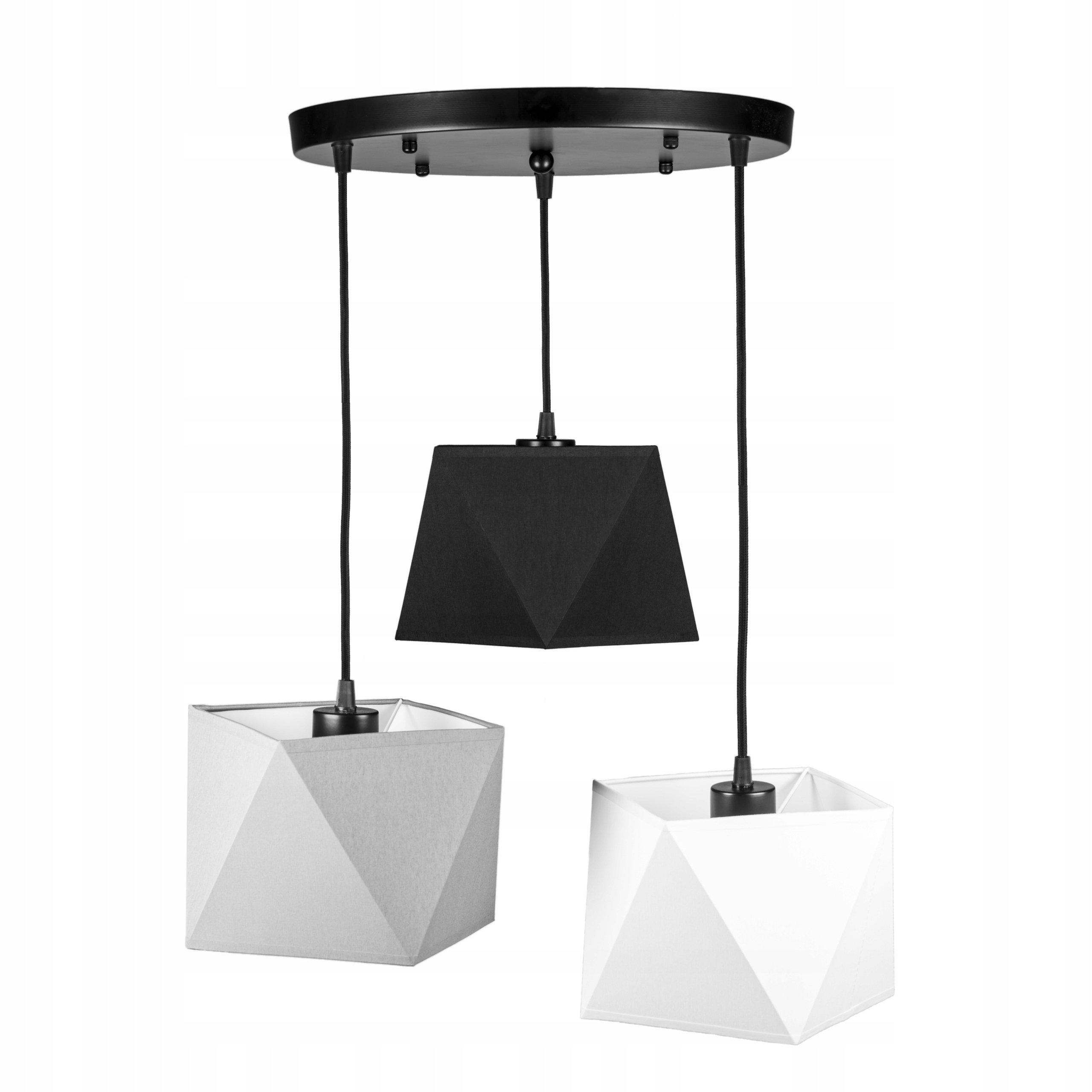 Trojitá závěsná lampa s nastavitelným stínidlem E27