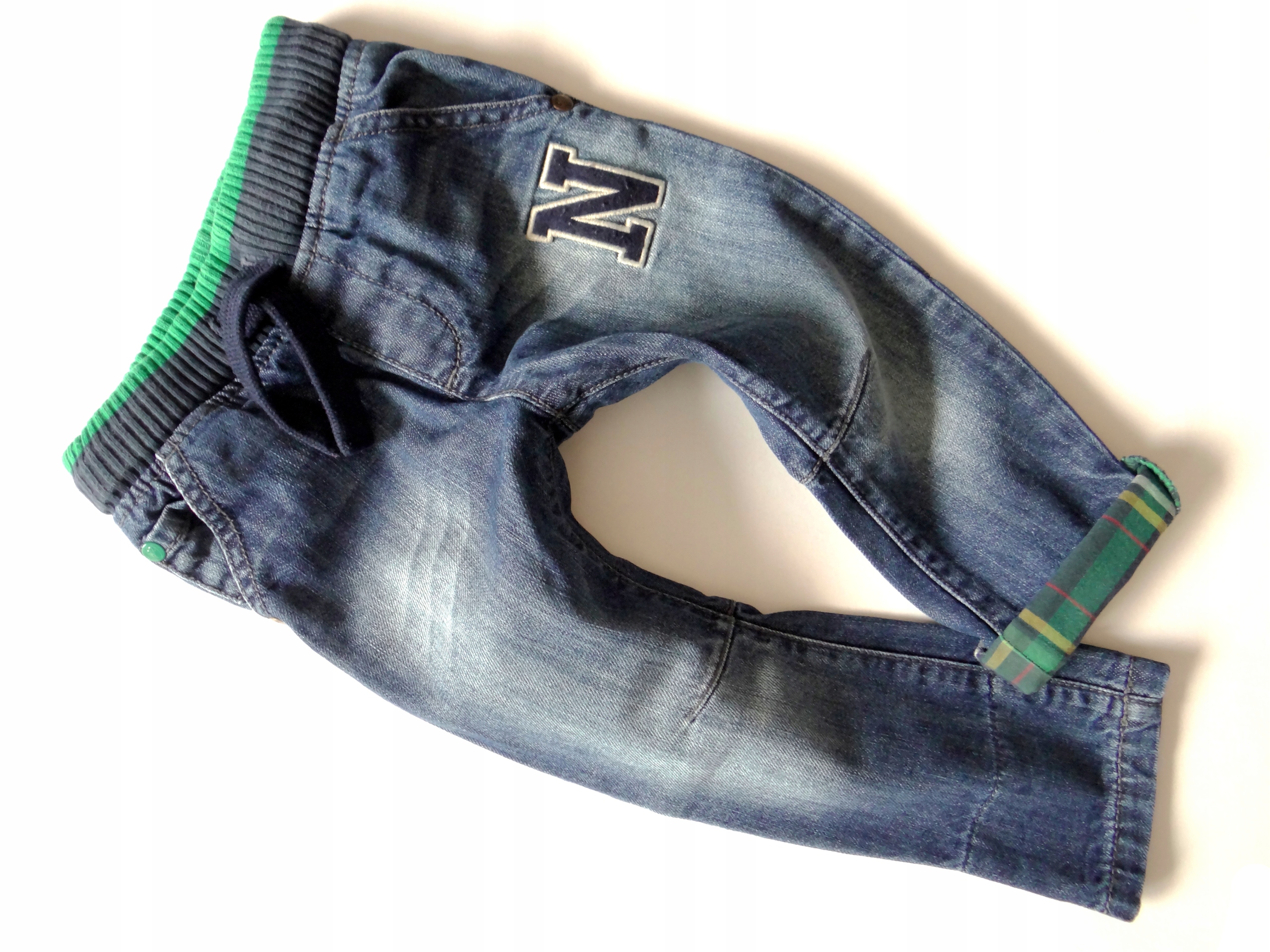 *NEXT*ŚWIETNE SPODNIE NA GUMIE*80 / 9-12 M