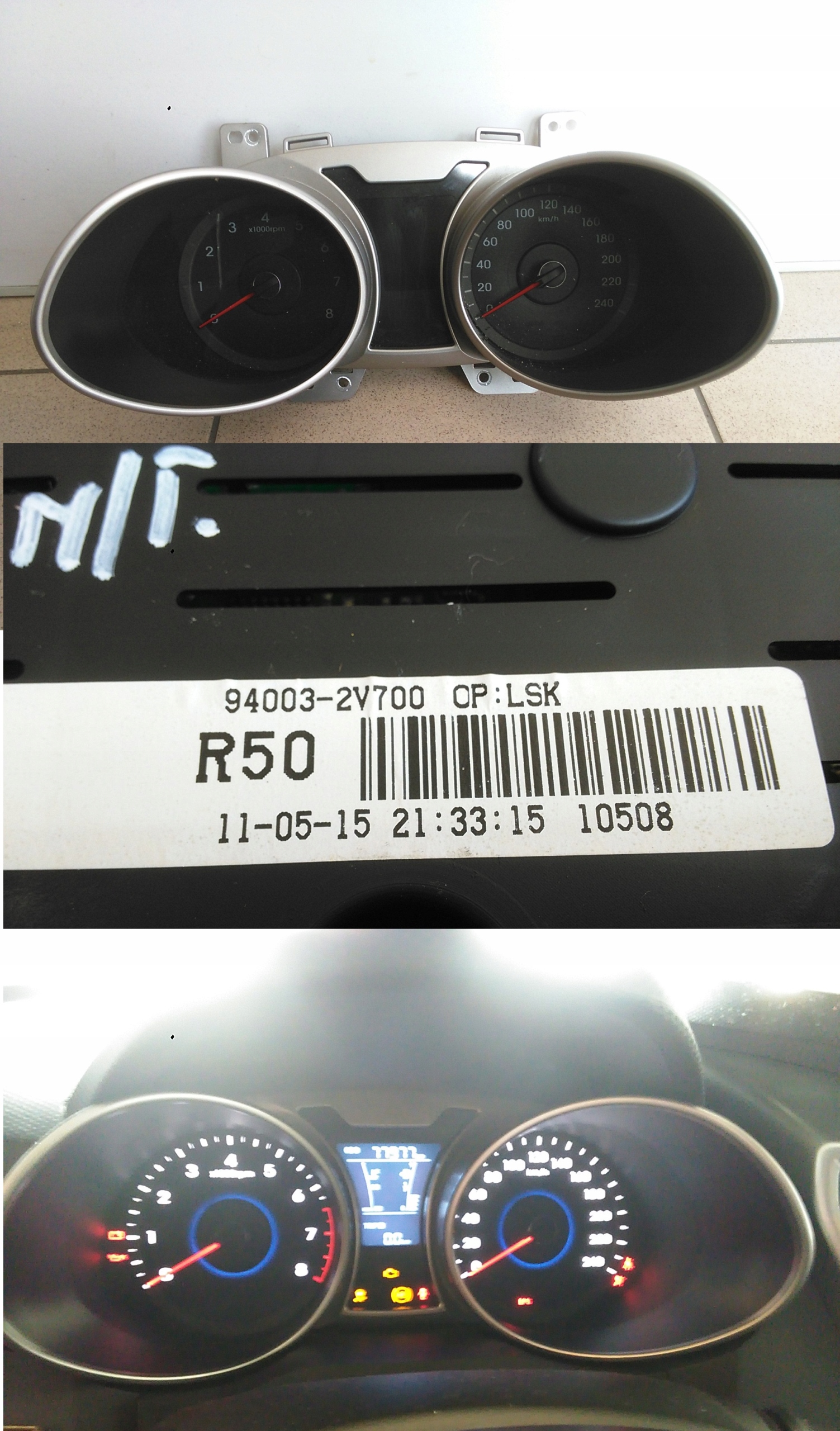 Панель приладів годинник Hyundai OE 94003-2v700