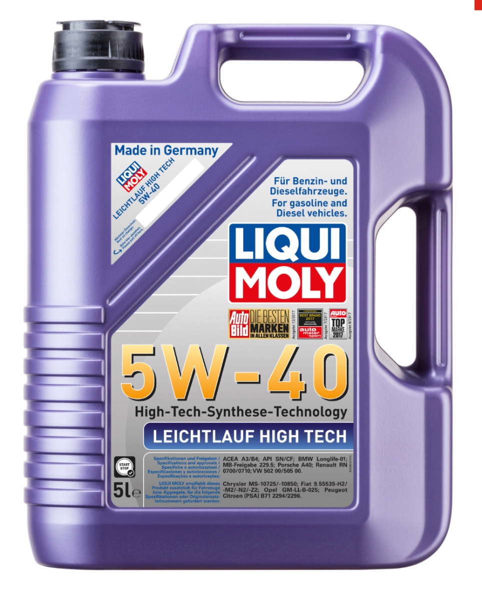 LIQUI MOLY LEICHTLAUF HIGH TECH 5W40 5L