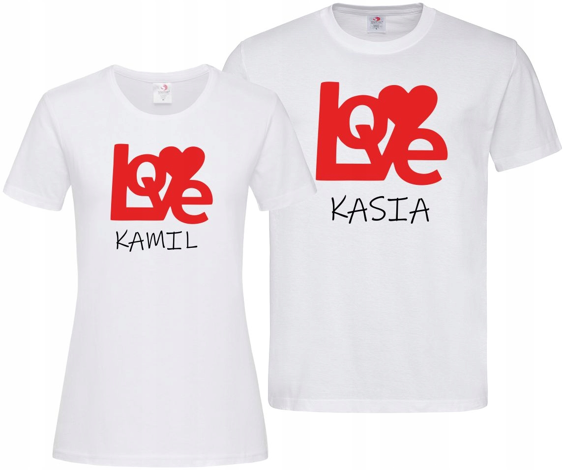 

Komplet Koszulek Dla Zakochanych Love Z Imieniem