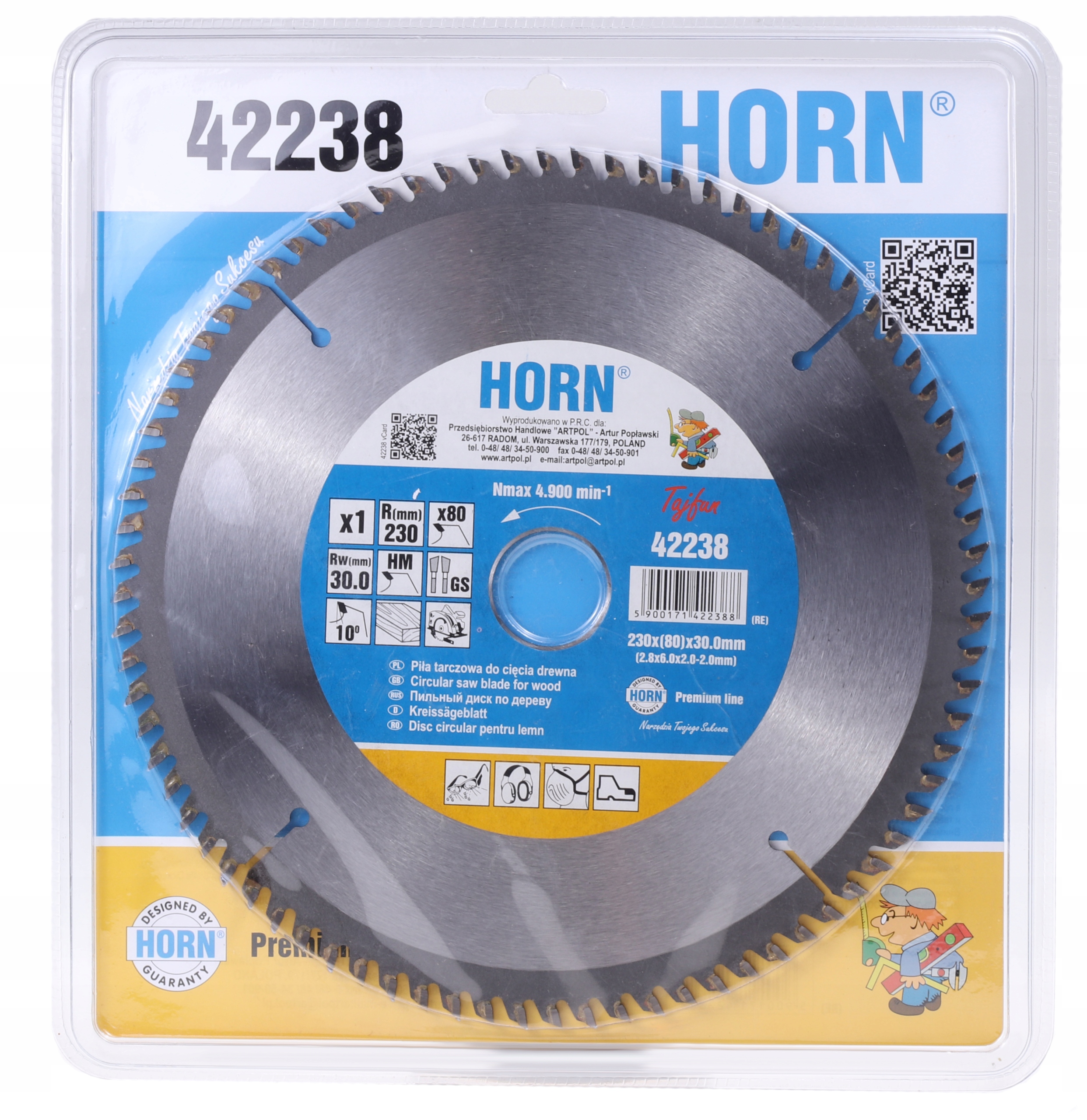 TARCZA WIDIOWA 400x30,0 PIŁA DO CIĘCIA DREWNA 60 T Marka Horn