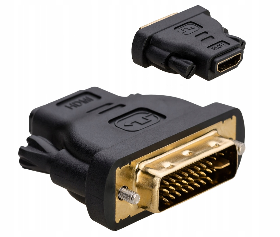 Adapter Przejściówka z HDMI F do DVI M