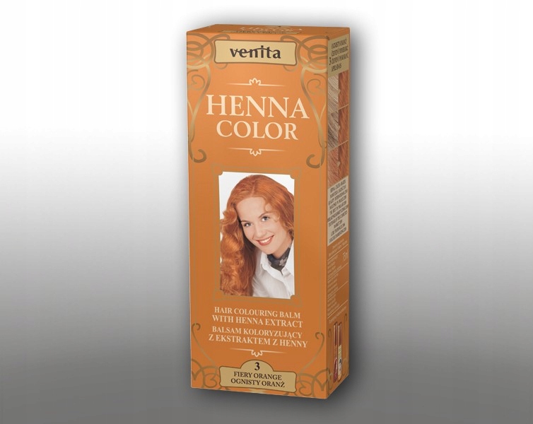 

Venita Henna balsam kolor d/włosów 3 ognisty oranż