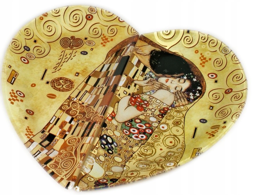 

Talerze szklane G. Klimt The Kiss serce