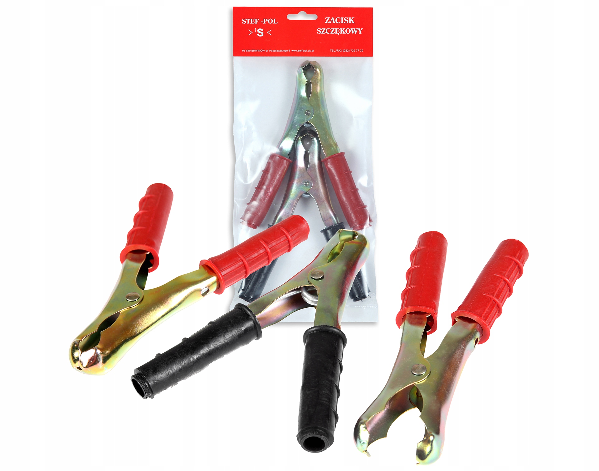 

Duży zaciski do akumulatora Krokodylki 300A 2szt