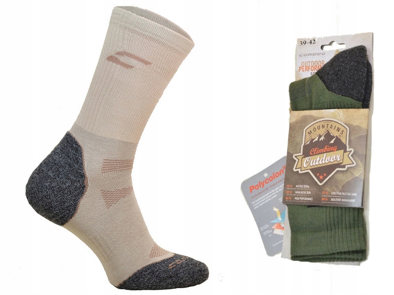 

Trekkingowe skarpety bambus Jony Srebra sand39-42