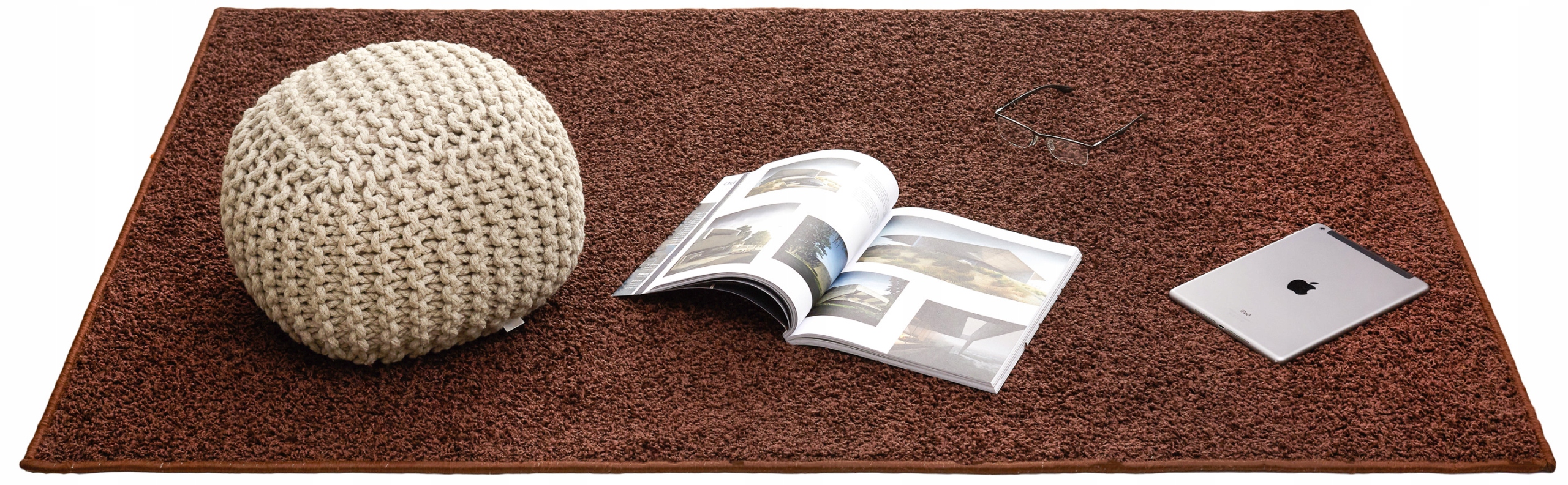 

Dywan Shaggy 200x150 salon Miękki brąz