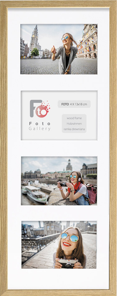 

Foto Galeria Na 4 Zdjęcia B6 13x18 CM Ramka Dębowa