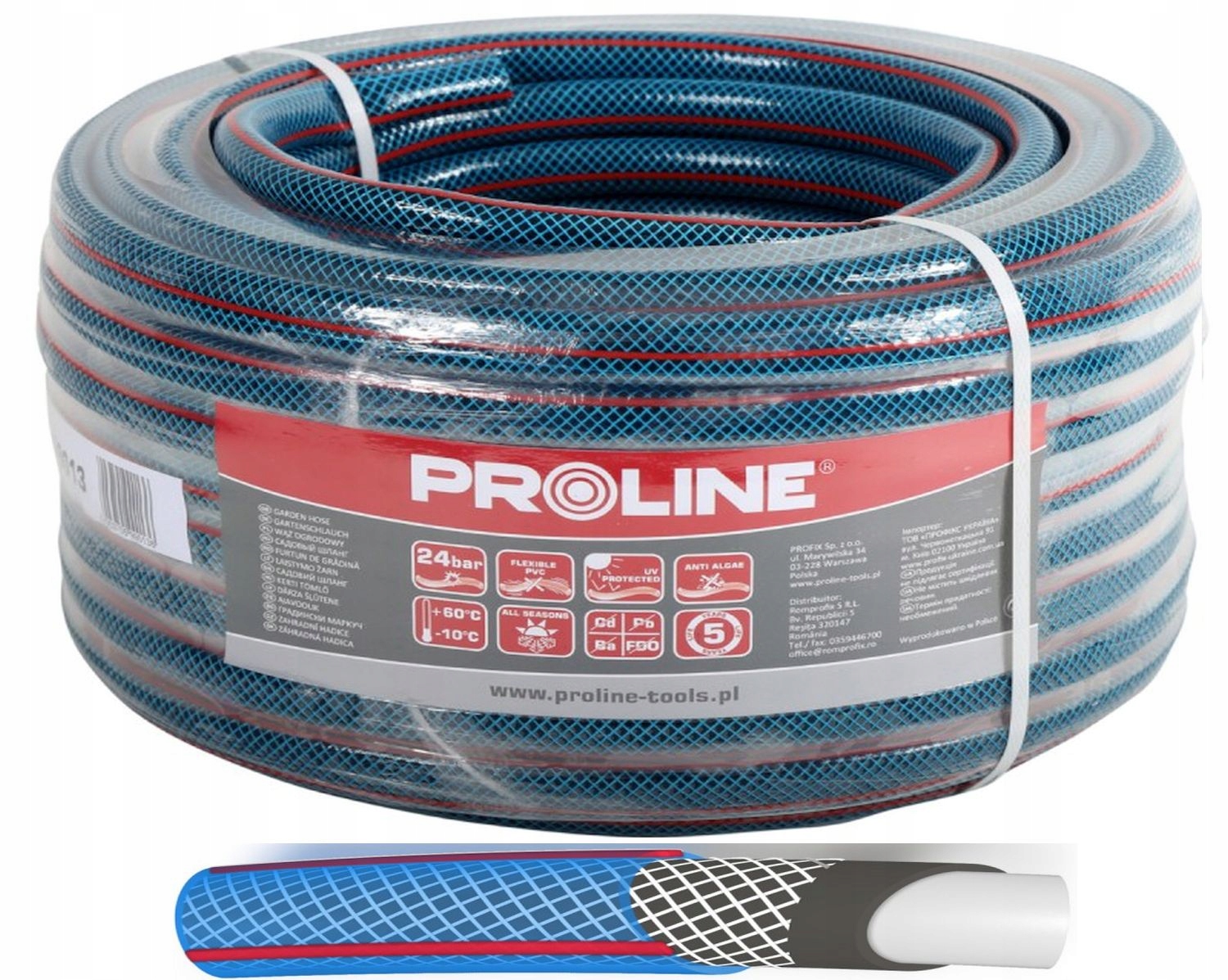 

Proline Wąż ogrodowy 4 warstwowy 1" 20m