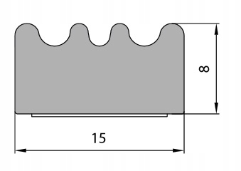 Samolepiace Tesnenie E Čierna Garáž 15 x 8 50 m
