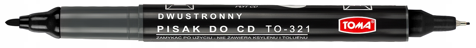 MARKER CD FOLIOPIS TOMA321 DWUSTRONNY CZARNY FOLII