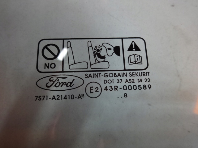 FORD MONDEO MK4 08r SZYBA DRZWI PRAWA PRZÓD Strona zabudowy przód - prawa