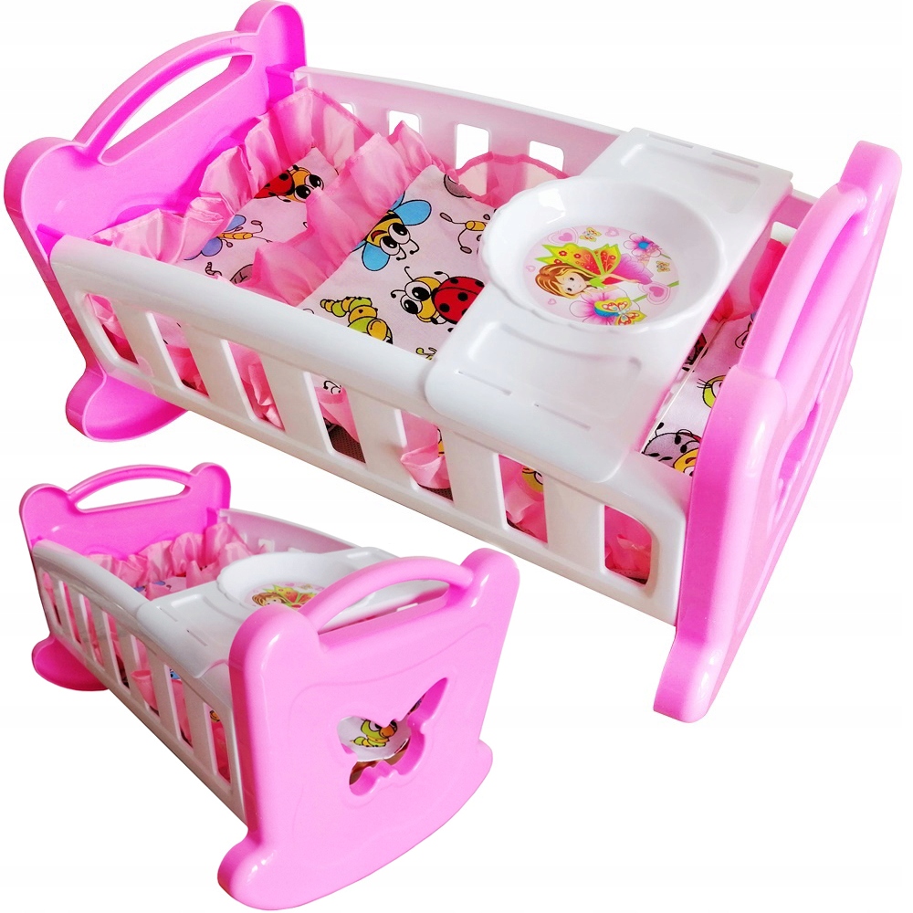 KOŁYSKA MOTYLEK DLA LALEK LALKI + TACKA + POŚCIEL Marka inna