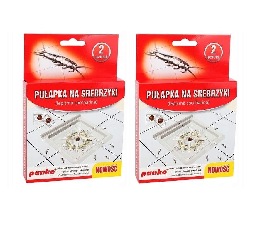 

Pułapka Lep Na Srebrzyki Rybiki Zestaw Panko 4 Szt