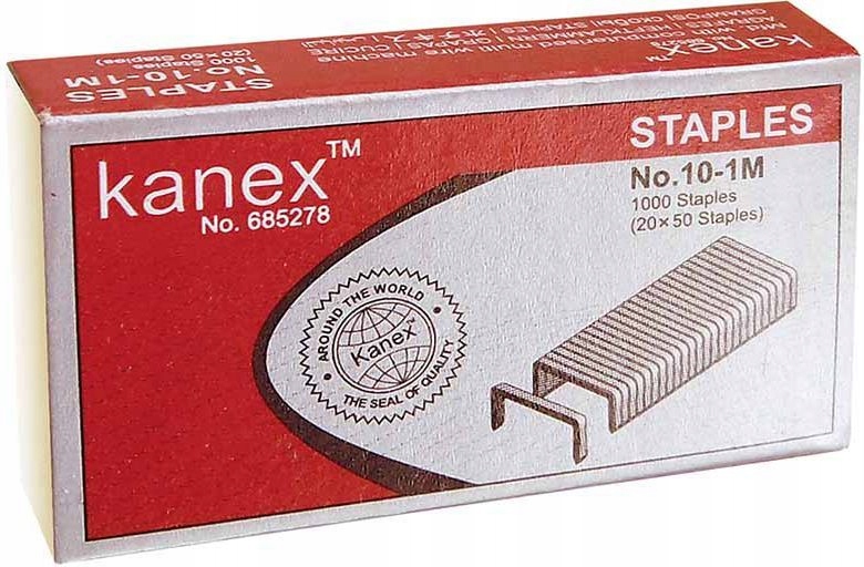 

Kanex zszywki rozmiar 10 1000 sztuk