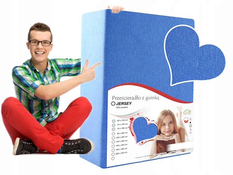 

Prześcieradło Niebieskie 100/200 CM Z Jerseju