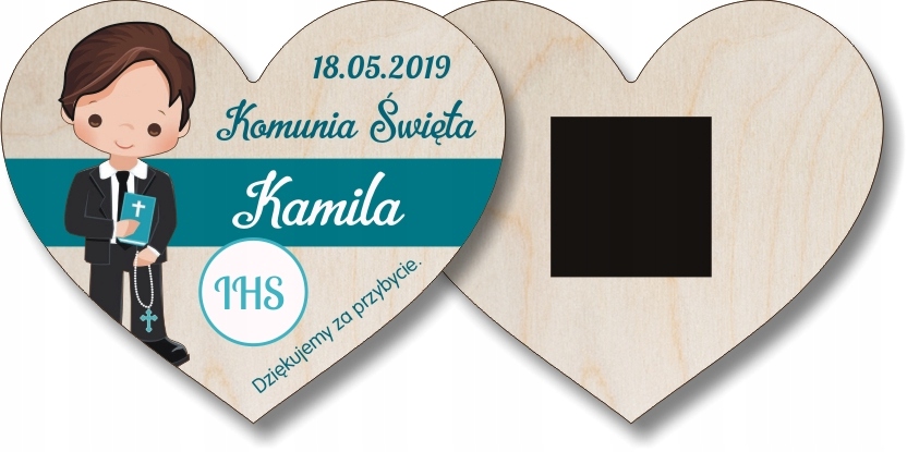 Podziękowania komunijne dla Gości KOMUNIA MAGNES Rodzaj magnes