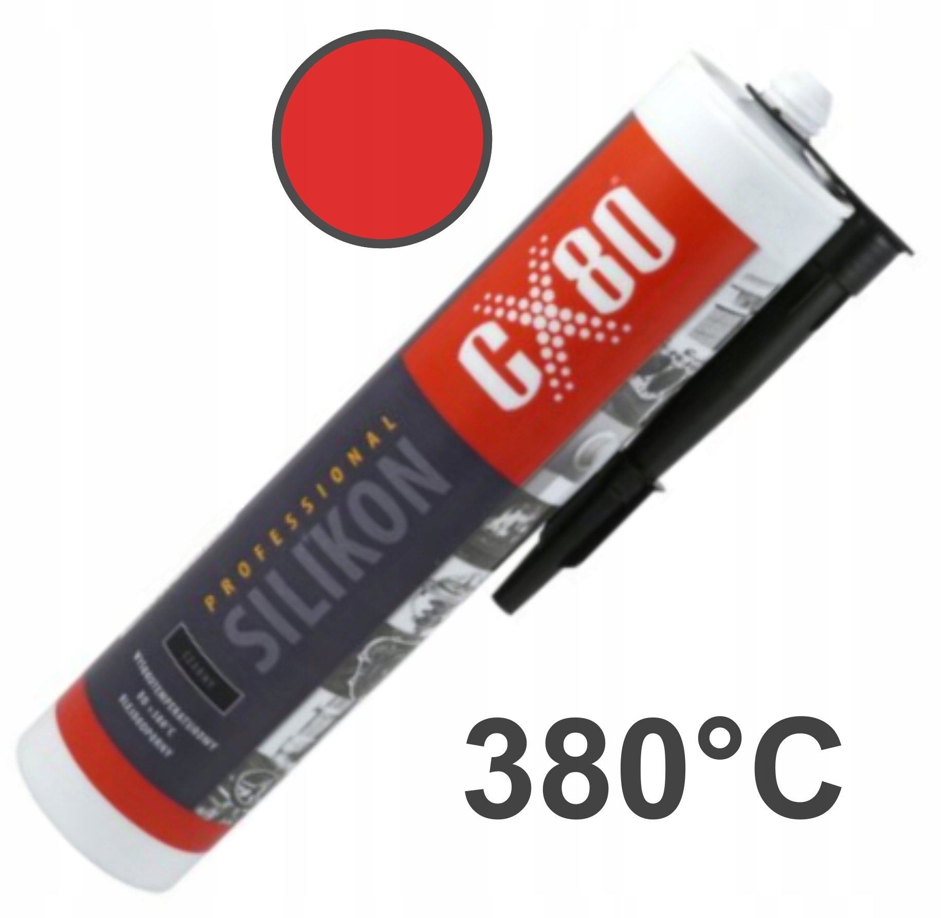 

Silikon Wysokotemperaturowy CX-80 czerwony 310ml