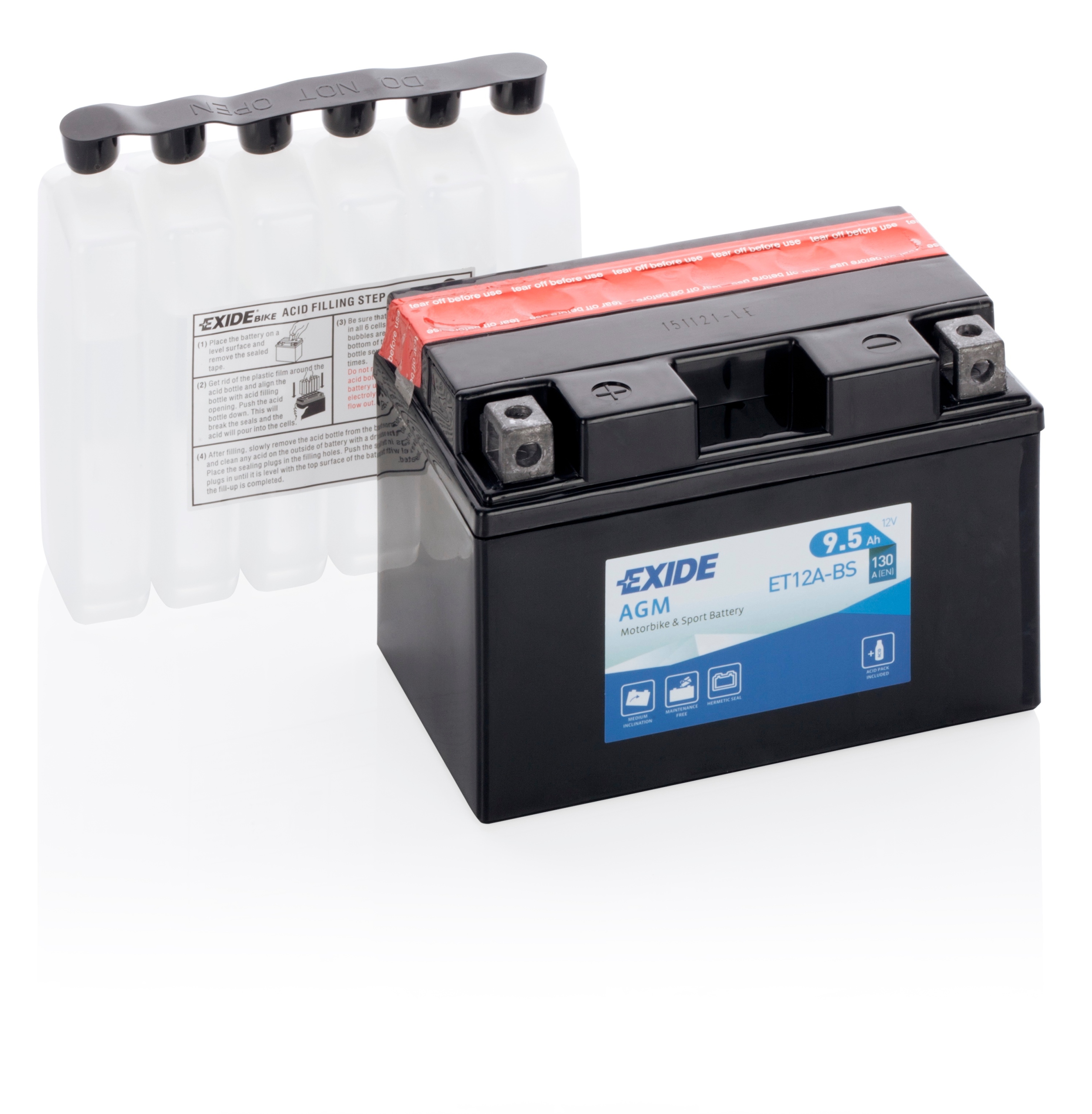 

Akumulator Motobike Exide Agm ET12A-BS 9,5AH 130A