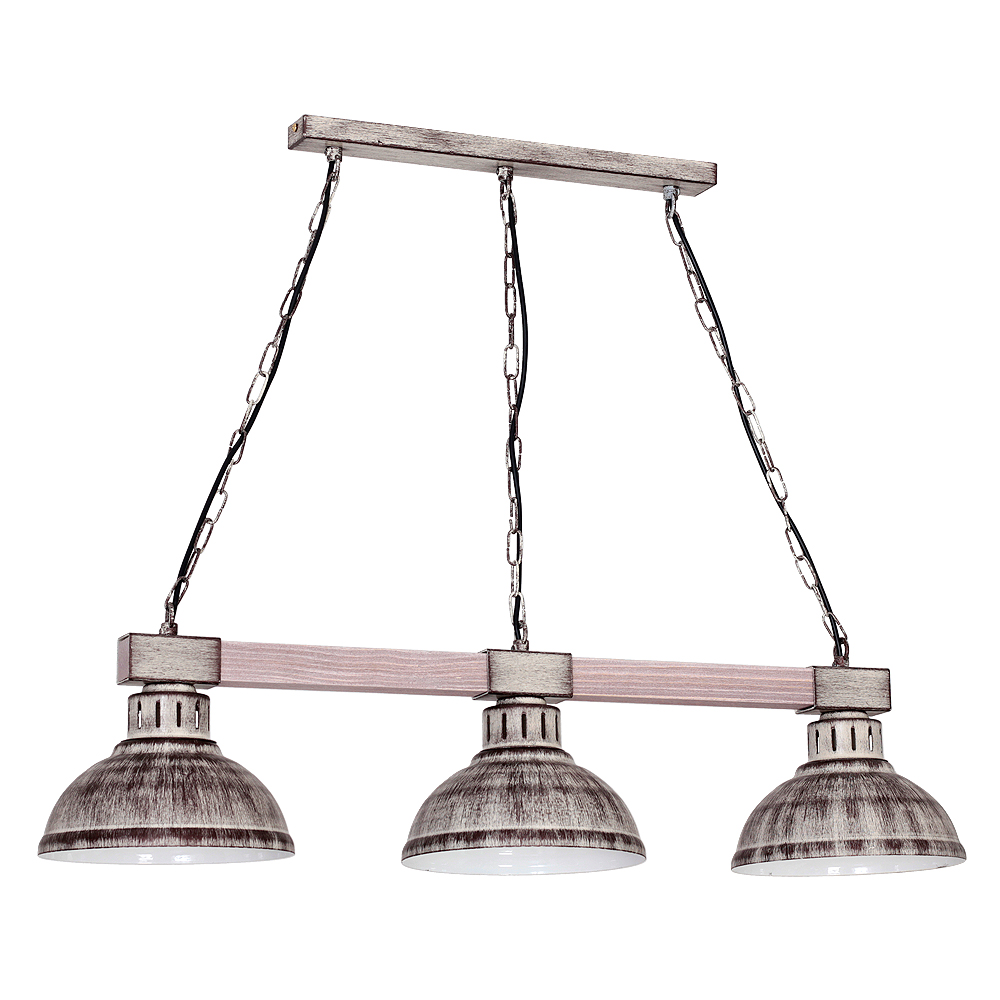 Industriálna Závesná Lampa Luminex Hakon 3 x E27 Vintage Do Hotelového Priestoru