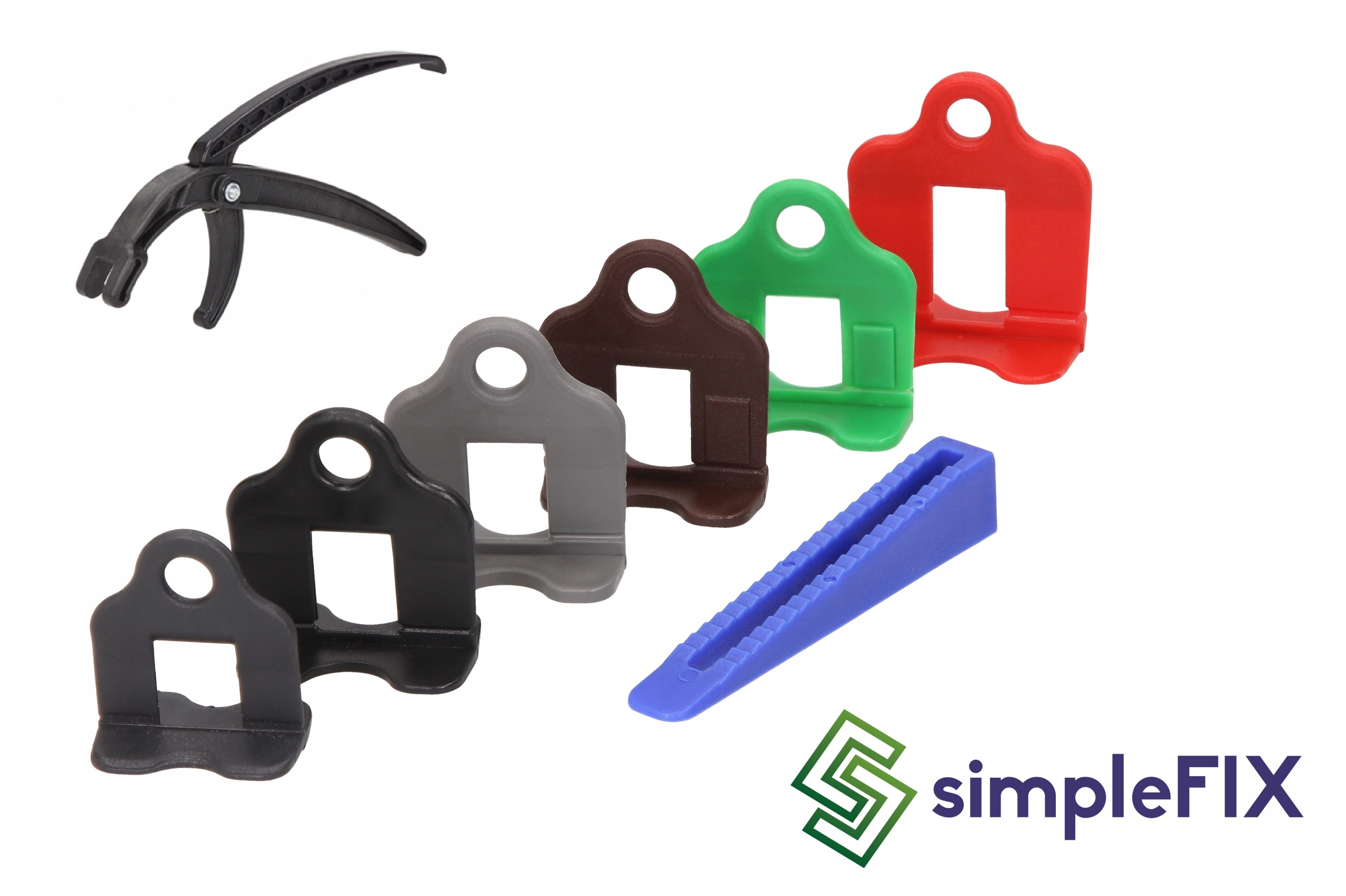 100 klips system poziomowania płytek Simplefix Kod producenta 5906395420155