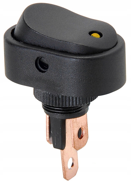 PRZELACZNIK WLACZNIK 12V 20A LED DIODA ZOLTA