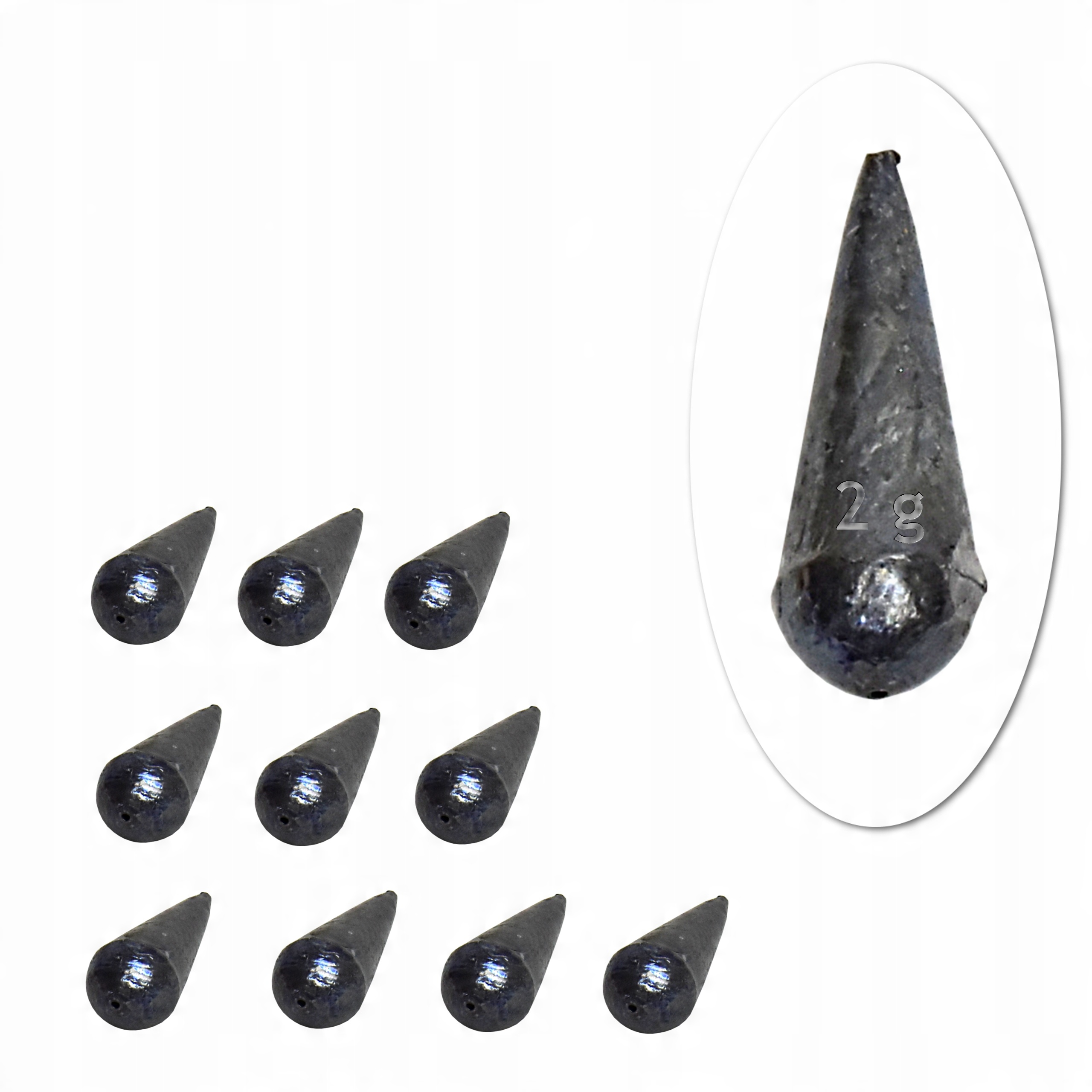 

Ołów Ciężarek Łezka Smukła Przelotowa 2,0 g x10szt