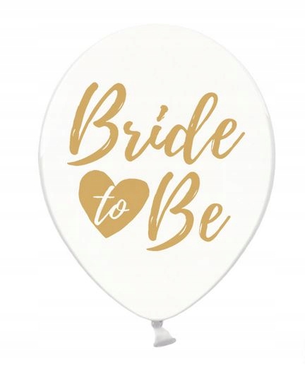 

Balon Bride To Be ze złotym nadrukiem W. Panieński