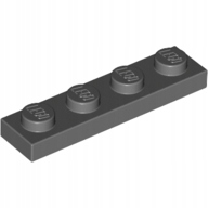 

4You Lego 3710 Płytka 1X4 C. Szary (2szt)