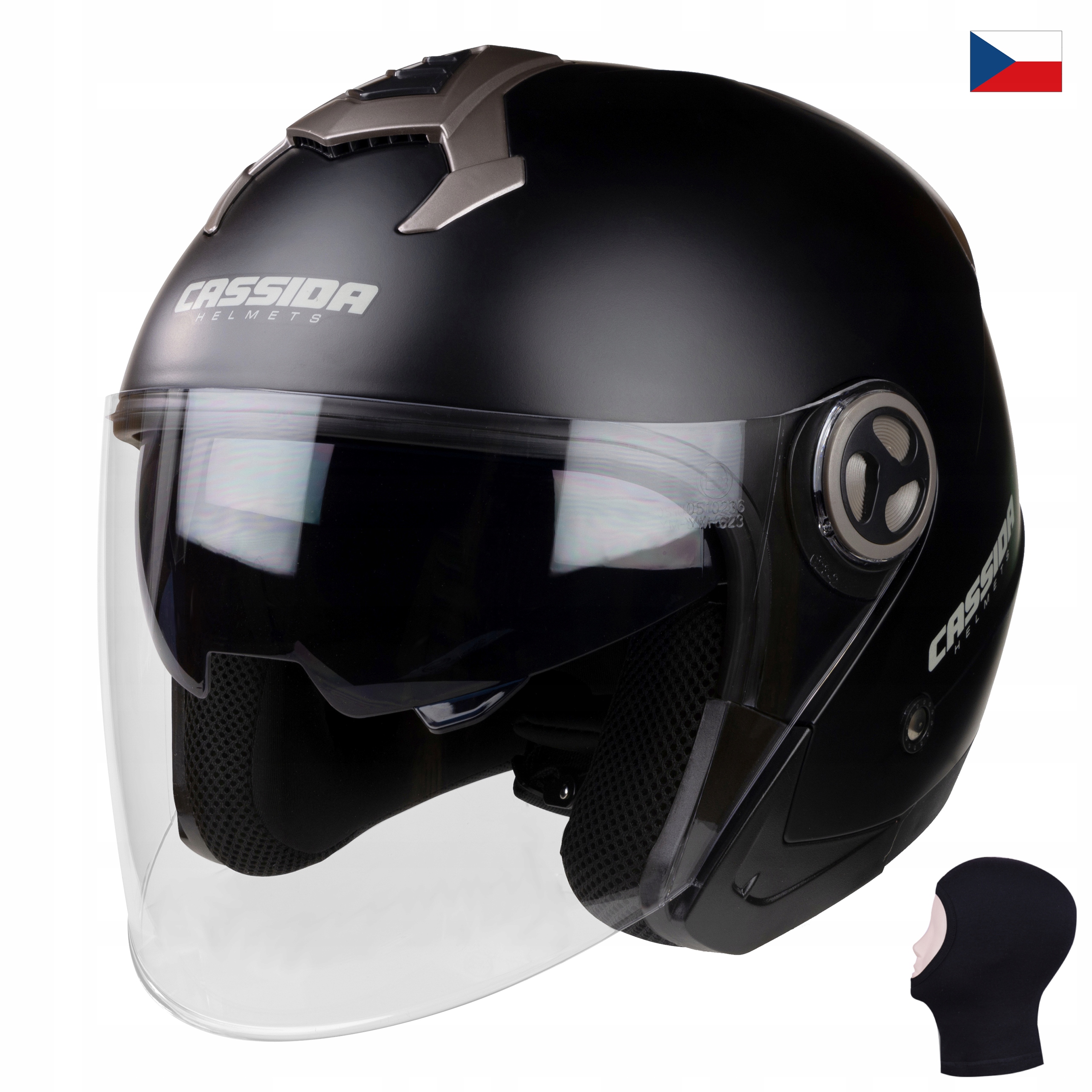 KASK MOTOCYKLOWY MAGNUM MAT CASSIDA +KOMINIARKA XS Producent Cassida