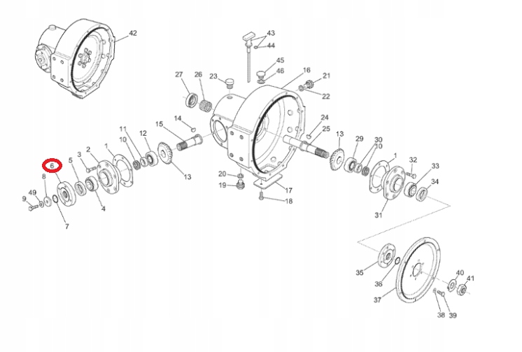 PIASTA PRZEKLADNI MANITOU MT1740 MLT845 705151 ORG Part manufacturer Manitou
