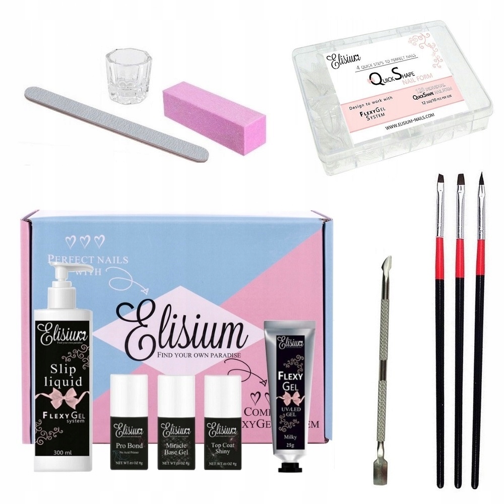 

Elisium Zestaw Pudełko Flexy Gel 25g Formy 120SZT