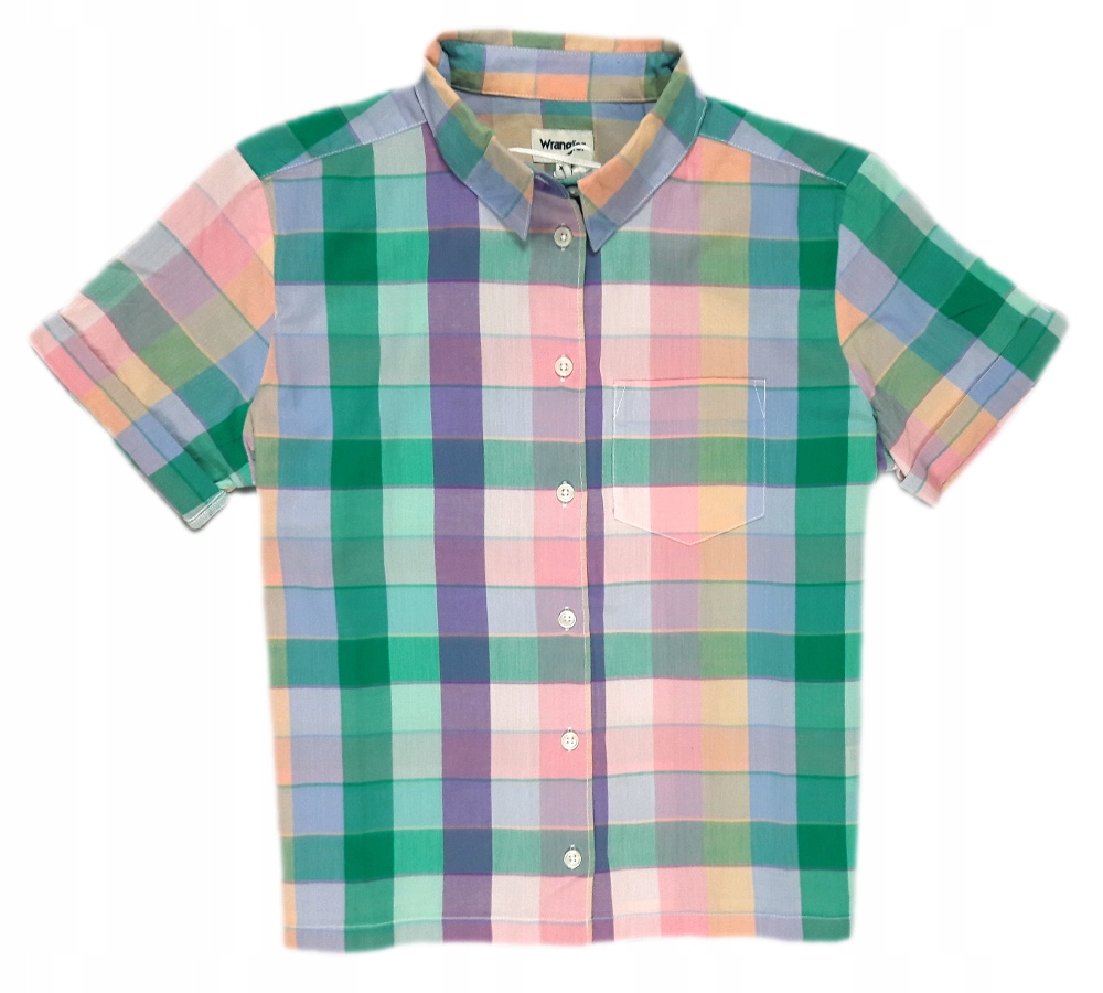 

Wrangler Shirt Sea Pink Koszula luźna krótka Xs