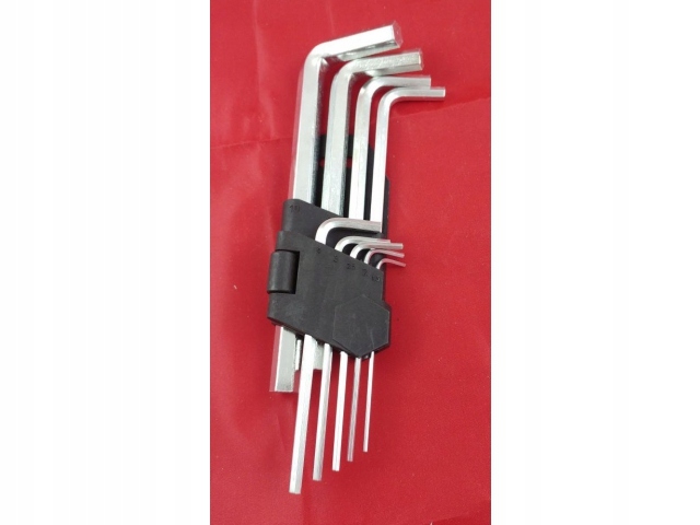 

Zestaw kluczy imbusowych 9 sztuk(1,5mm-10mm)