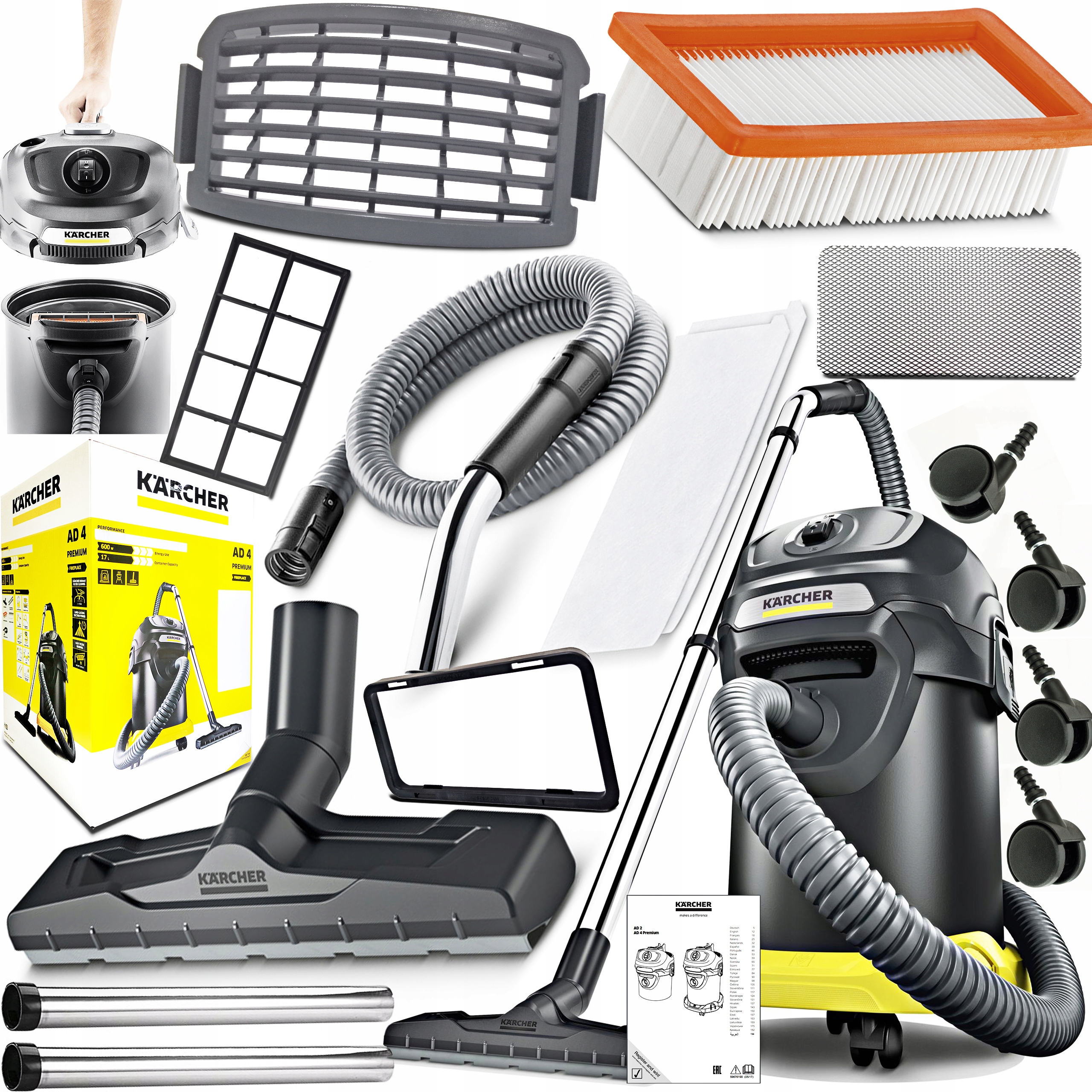 

Karcher Ad 4 Premium Odkurzacz Kominek Grill Start