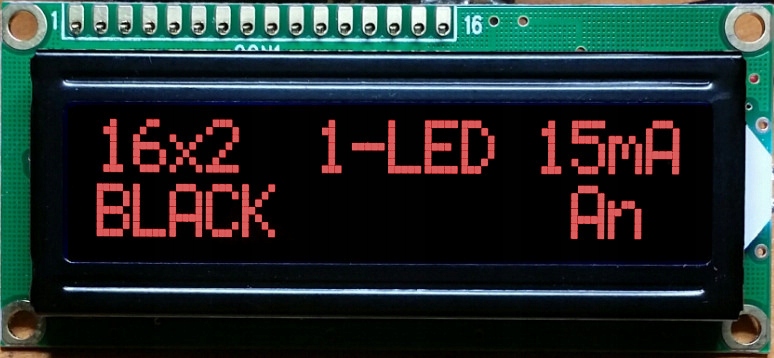 

Art New LCD 2x16 An-R/KK Red Negative Blackline