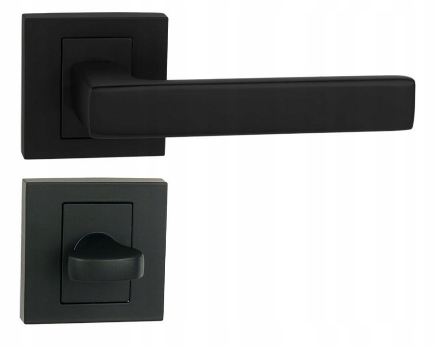 klika kliky Foster černá, černé rozety na Wc