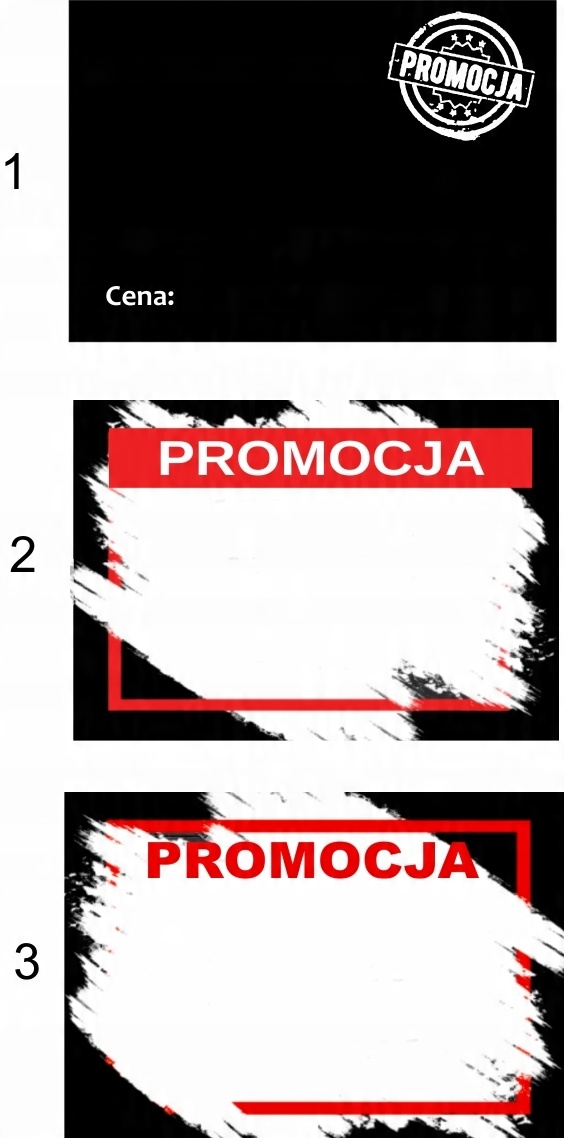 

Cenówki Cenki etykiety laminow. 50szt
