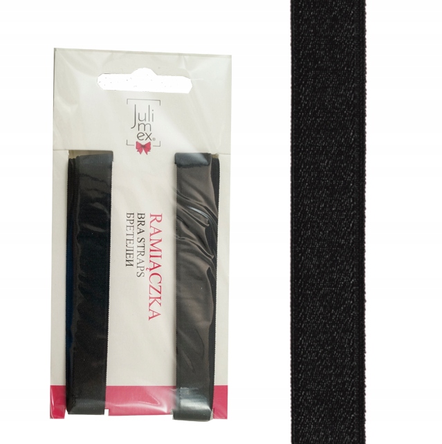 

Julimex ramiączka Czarne Basic RB-275 12 mm