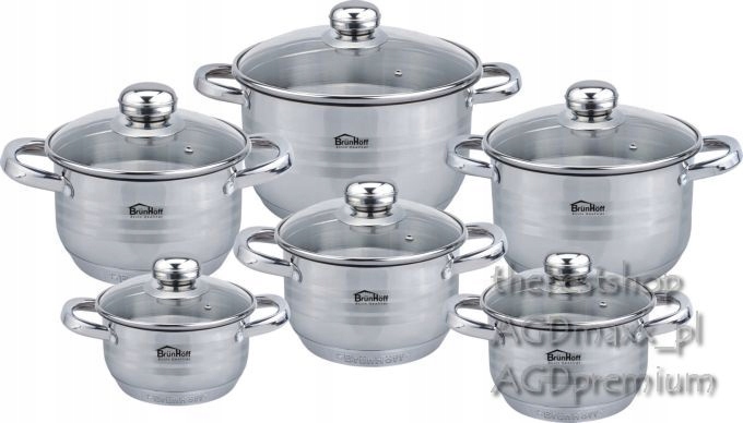 GARNKI komplet 12 elementów -INDUKCJA 3 / 4156