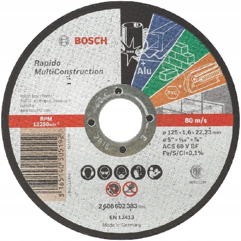 

Bosch Tarcza Tnąca 125x1,6mm jedna do wszystkiego