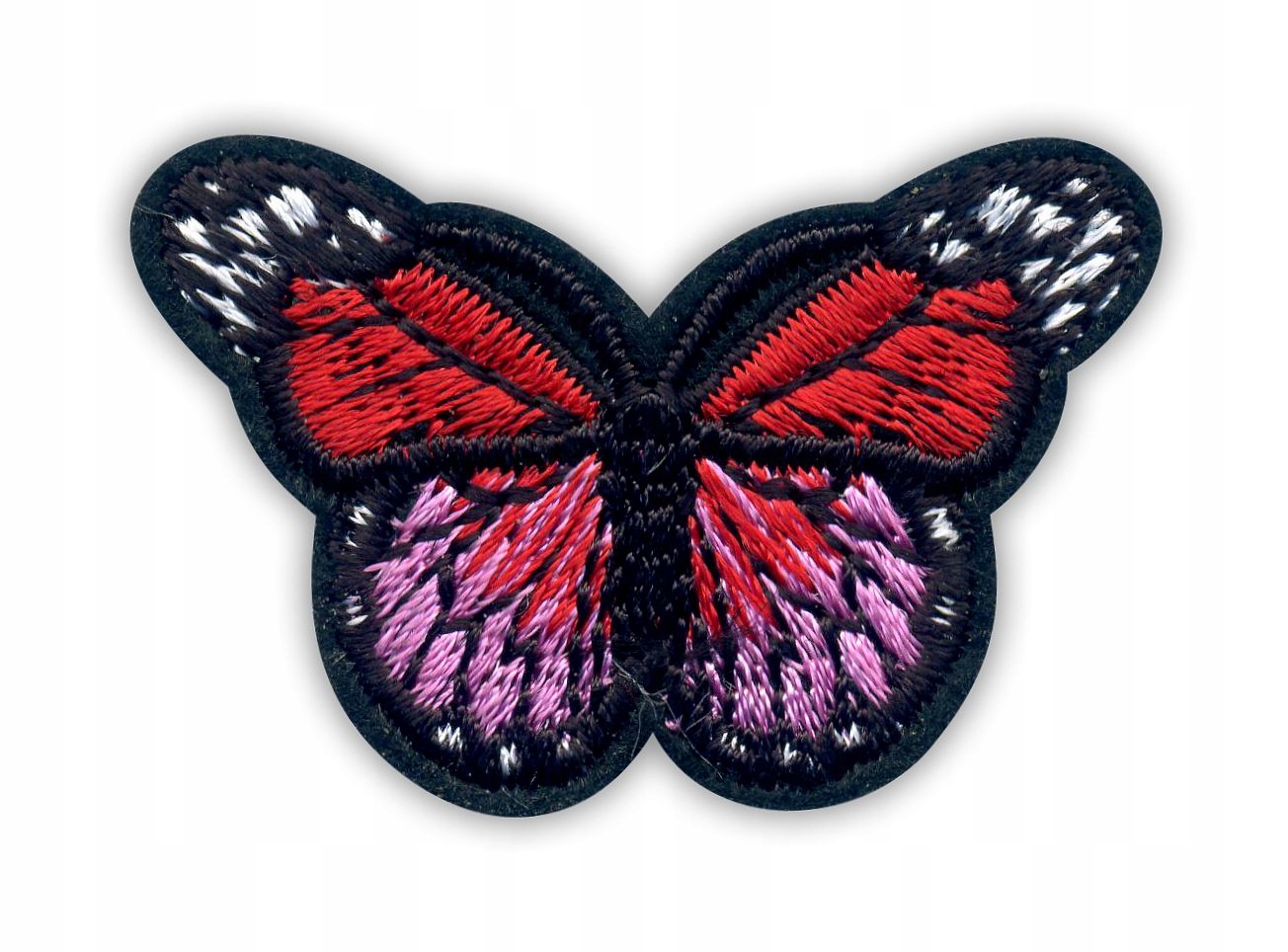 

Naszywka -motylek- czerwono różowy Termo Haft mały