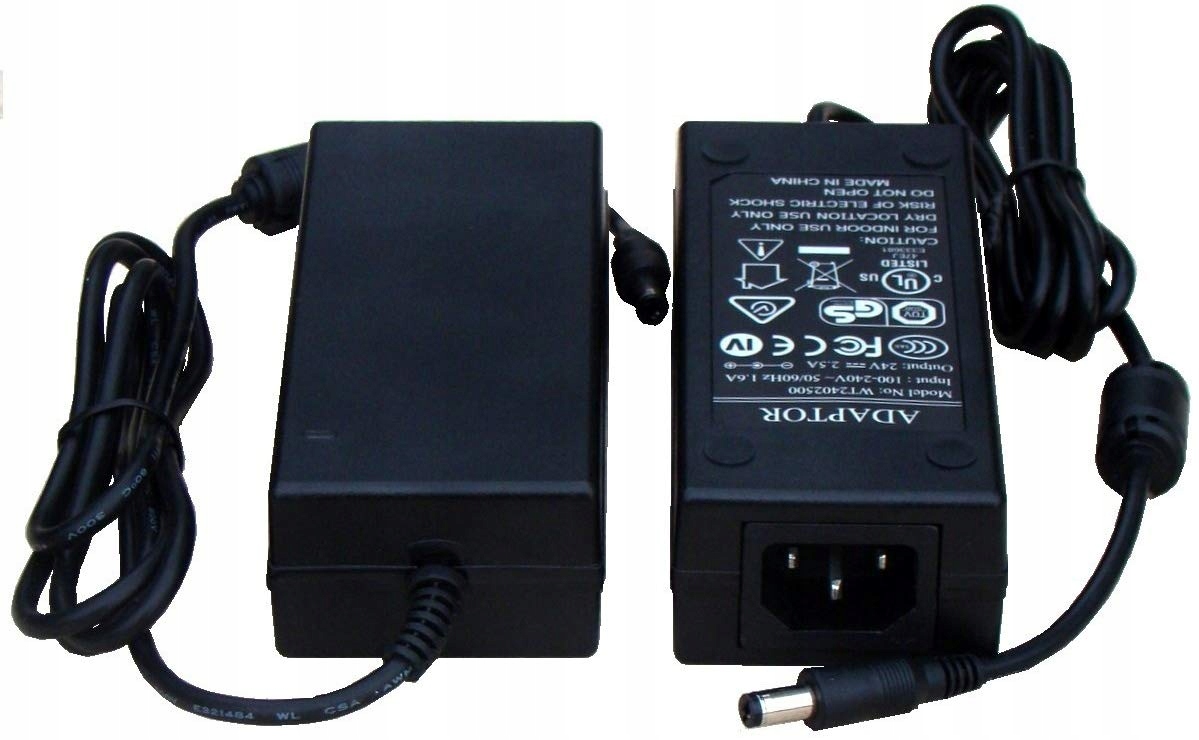 Zasilacz DC 24V 2.5A wtyk 2.1/5.5 WT2402500 Marka bez marki
