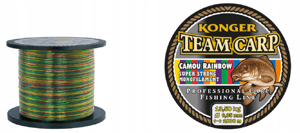 

Konger 235001030 Żyłka Carp Rainbow 0.30/1000 11kg